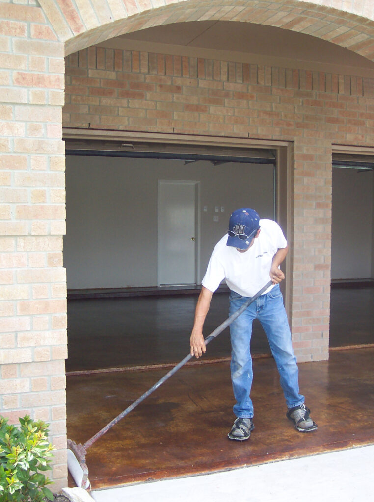 Man Installing Epoxy Floor Coating